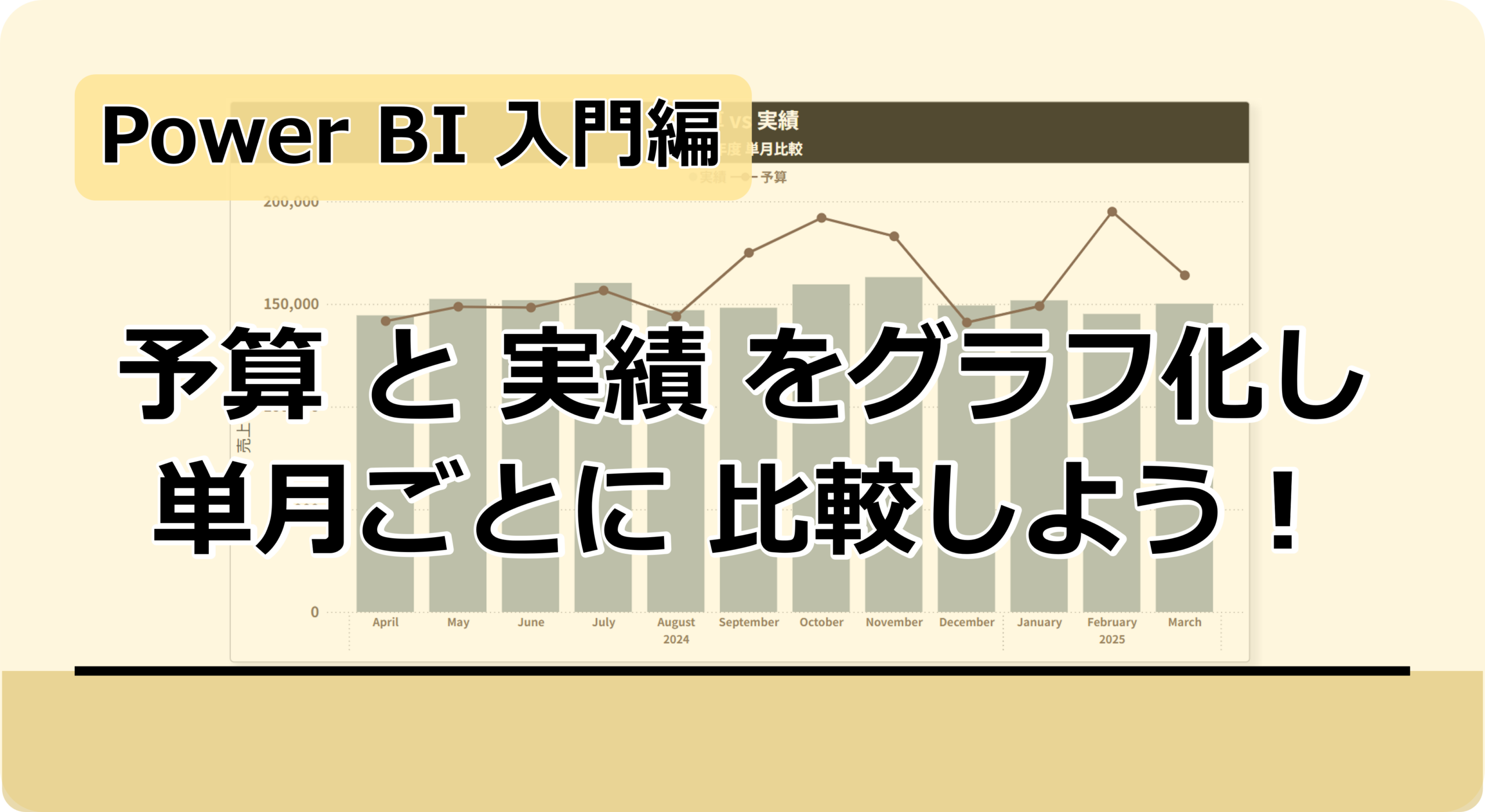 【Power BI 入門編】予算と実績をグラフ化して単月ごとに比較しよう! | Kyo-SunのスマートライフLab